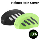 Velosipēdu ķiveres lietus pārsegs atstarojošs šosejas velosipēda ķiveres pārvalks Ūdensizturīgs putekļu necaurlaidīgs savilkšanas auklas aizsargpārklājs ķiverei, salokāms