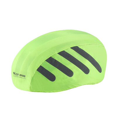 Velosipēdu ķiveres lietus pārsegs atstarojošs šosejas velosipēda ķiveres pārvalks Ūdensizturīgs putekļu necaurlaidīgs savilkšanas auklas aizsargpārklājs ķiverei, salokāms