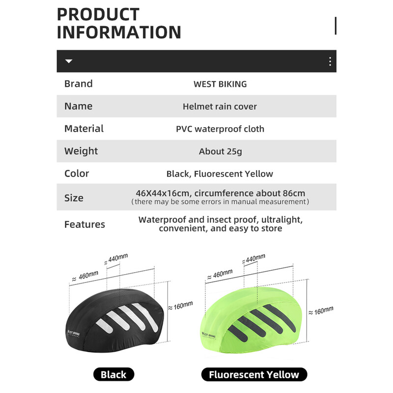 Velosipēdu ķiveres lietus pārsegs atstarojošs šosejas velosipēda ķiveres pārvalks Ūdensizturīgs putekļu necaurlaidīgs savilkšanas auklas aizsargpārklājs ķiverei, salokāms