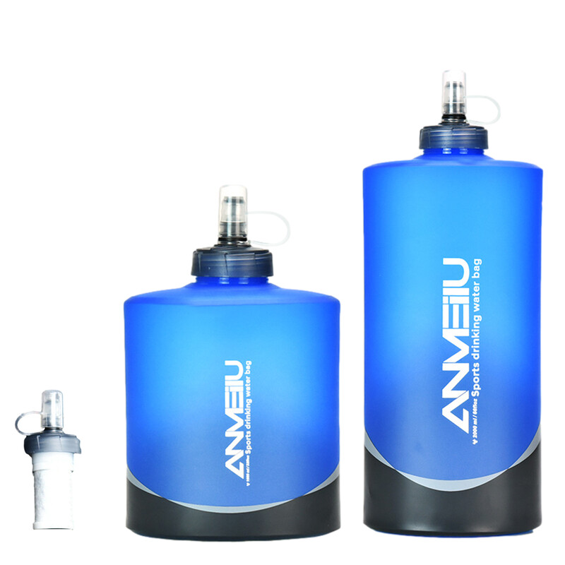 Riteņbraukšanas ūdens pudele Lielas ietilpības pārtikas kvalitātes necaurlaidīga saliekama fitnesa skriešana kempings pārgājieni sporta tējkanna velosipēda pudele