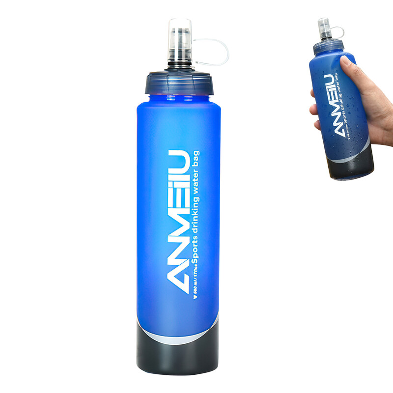 Riteņbraukšanas ūdens pudele Lielas ietilpības pārtikas kvalitātes necaurlaidīga saliekama fitnesa skriešana kempings pārgājieni sporta tējkanna velosipēda pudele