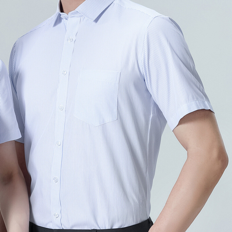 Furnizare directă din fabrică de cămăși cu mânecă lungă pentru bărbați și femei, cămăși subțiri în stil coreean profesional de afaceri din twill alb, fără fier de călcat, pentru transport prin picătură