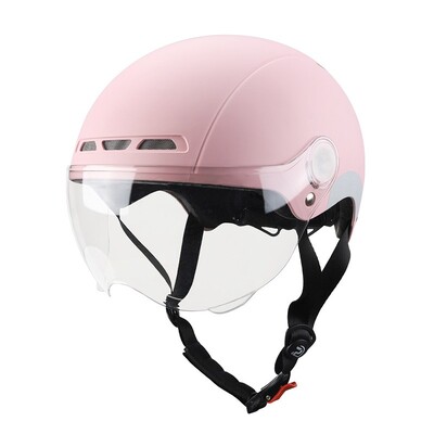 Elektrická cyklistická prilba pre mužov a ženy, skúter, otvorená polovičná prilba s ochrannými okuliarmi, UV odolná bezpečnostná prilba