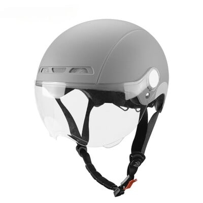 Elektrická cyklistická prilba pre mužov a ženy, skúter, otvorená polovičná prilba s ochrannými okuliarmi, UV odolná bezpečnostná prilba