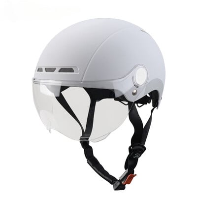 Elektrická cyklistická prilba pre mužov a ženy, skúter, otvorená polovičná prilba s ochrannými okuliarmi, UV odolná bezpečnostná prilba