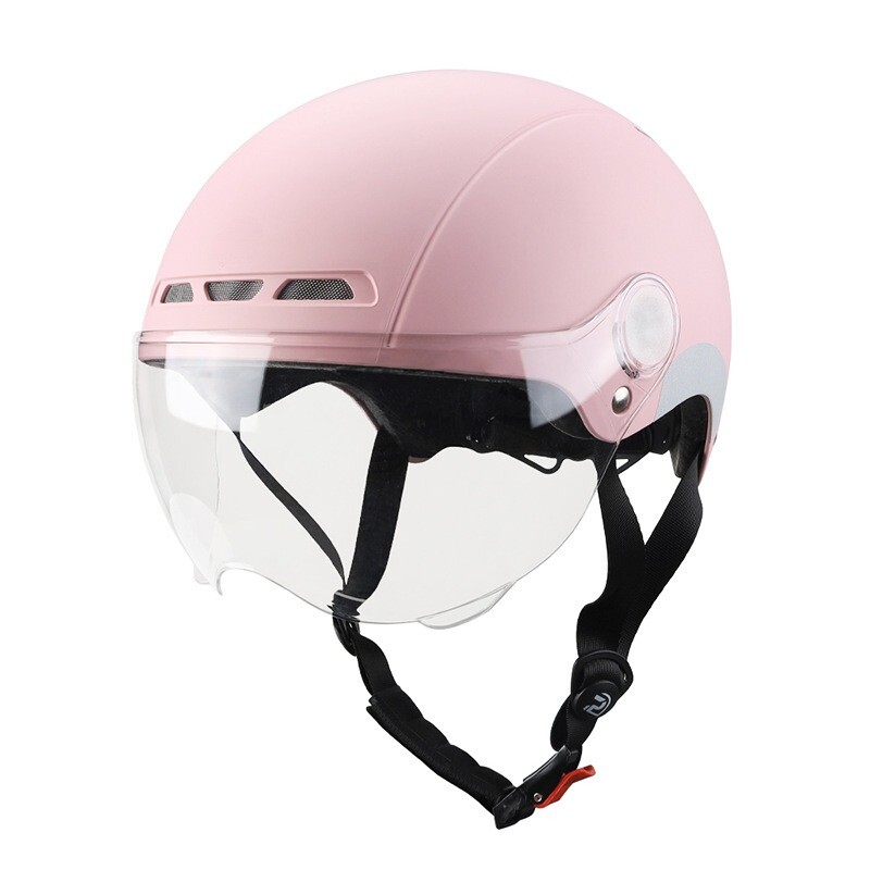 Elektrická cyklistická prilba pre mužov a ženy, skúter, otvorená polovičná prilba s ochrannými okuliarmi, UV odolná bezpečnostná prilba