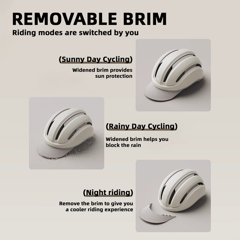XUNTING sigurnosna biciklistička kaciga, udobna, lagana, uklonjiva, višestruko otporna na udarce, kacige za urbane biciklističke vožnje na otvorenom
