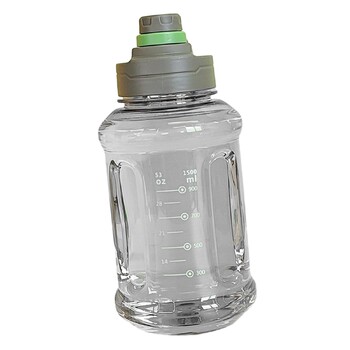 Man Bottle Water 1,5L επαναχρησιμοποιήσιμο για αθλήματα και ταξίδια Φορητό στεγανό μεγάλο μπουκάλι νερού γυμναστικής μπουκάλι νερού αθλητικό μπουκάλι νερού