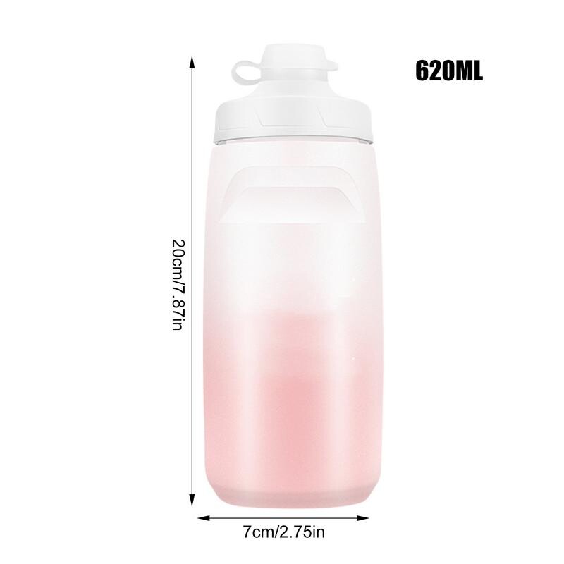 Biciklistička boca za vodu Squeeze Boca za biciklizam i sport 620 ml Sports Easy Squeeze Biking boca Lagana gradijentna boja
