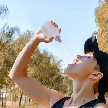 Squeeze Water Bottles Sports Αδιάβροχο Αθλητικό μπουκάλι με δυνατότητα συμπίεσης Φορητό ελαφρύ αθλητικό μπουκάλι κατηγορίας τροφίμων