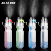 CATAZER āra sporta velosipēda izsmidzināšanas pudele PE Double Keep Cool plastmasas velosipēda ūdens krūze 500 ml velosipēda ūdens pudele