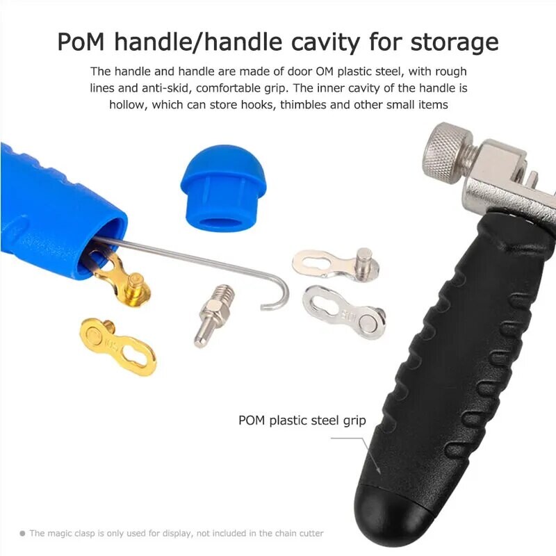 Velosipēdu ķēžu griezēja noņemšanas rīks ar augstu oglekļa dioksīda tēraudu riteņbraukšanas saites lauzējs kalnu ceļu velosipēdu remonta rīki