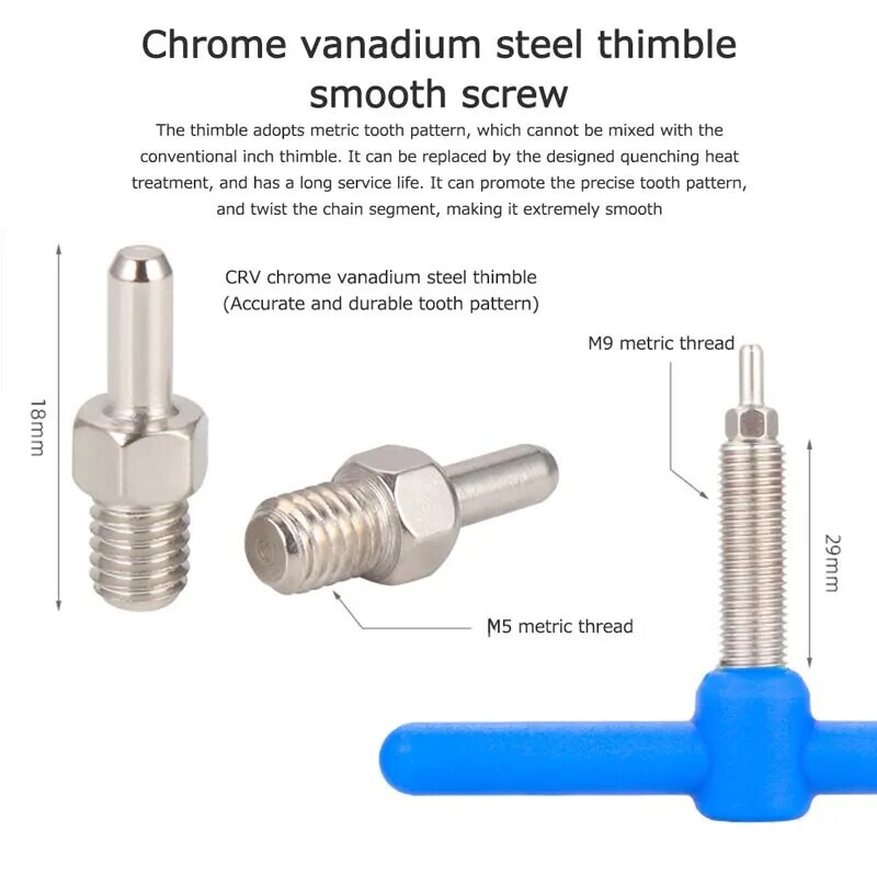 Velosipēdu ķēžu griezēja noņemšanas rīks ar augstu oglekļa dioksīda tēraudu riteņbraukšanas saites lauzējs kalnu ceļu velosipēdu remonta rīki