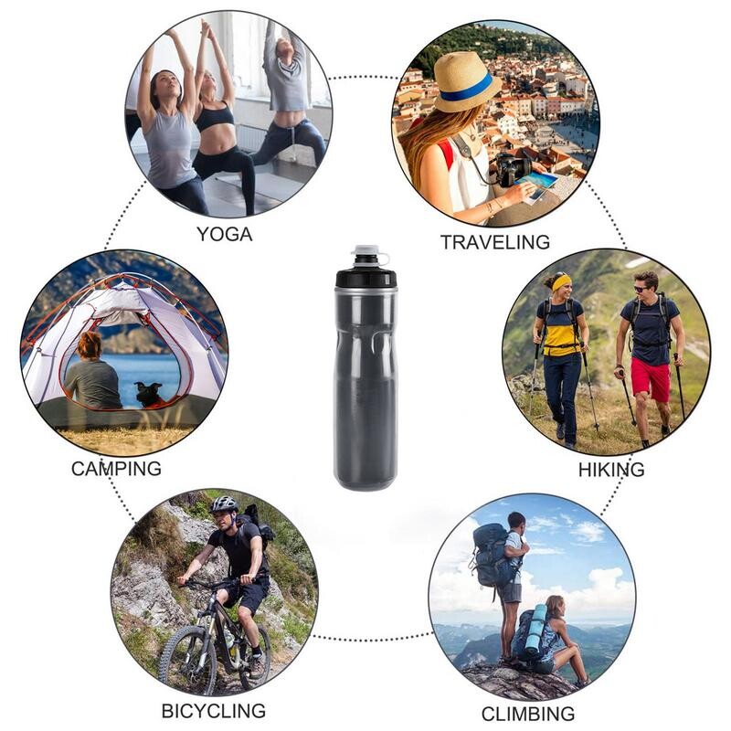 Āra sporta ūdens pudele āra riteņbraukšanai 720 ml ūdens tējkanna, lielas ietilpības dizaina dzeramā krūze, kas paredzēta braukšanai pilsētā ārā