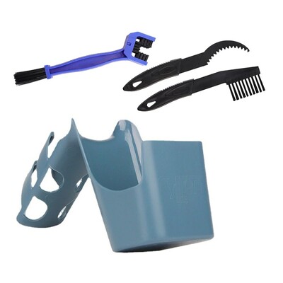 Velosipēdu motociklu ķēžu eļļas uzglabāšanas rīks Velosipēdu eļļas šļakatām drošs ķēžu tīrīšanas rīks Daudzfunkcionāls velosipēdu tīrīšanas rīku komplekts