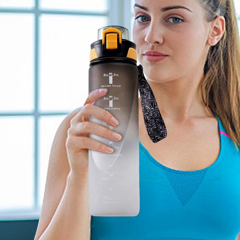 Dzeramā ūdens pudele Dzeramā ūdens krūzes 1000 ml liela ietilpība ceļojumu ūdens pudele sporta dzeramā pudele skolas skriešanai