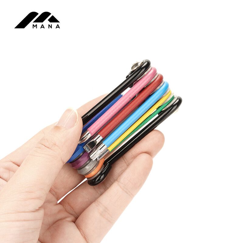 MANA alati za bicikle - 9 u 1 lagani i prijenosni za bicikle - prikladni za biciklizam, kampiranje, ribolov, svakodnevnu upotrebu