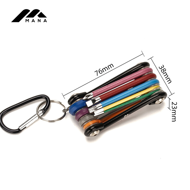 MANA alati za bicikle - 9 u 1 lagani i prijenosni za bicikle - prikladni za biciklizam, kampiranje, ribolov, svakodnevnu upotrebu