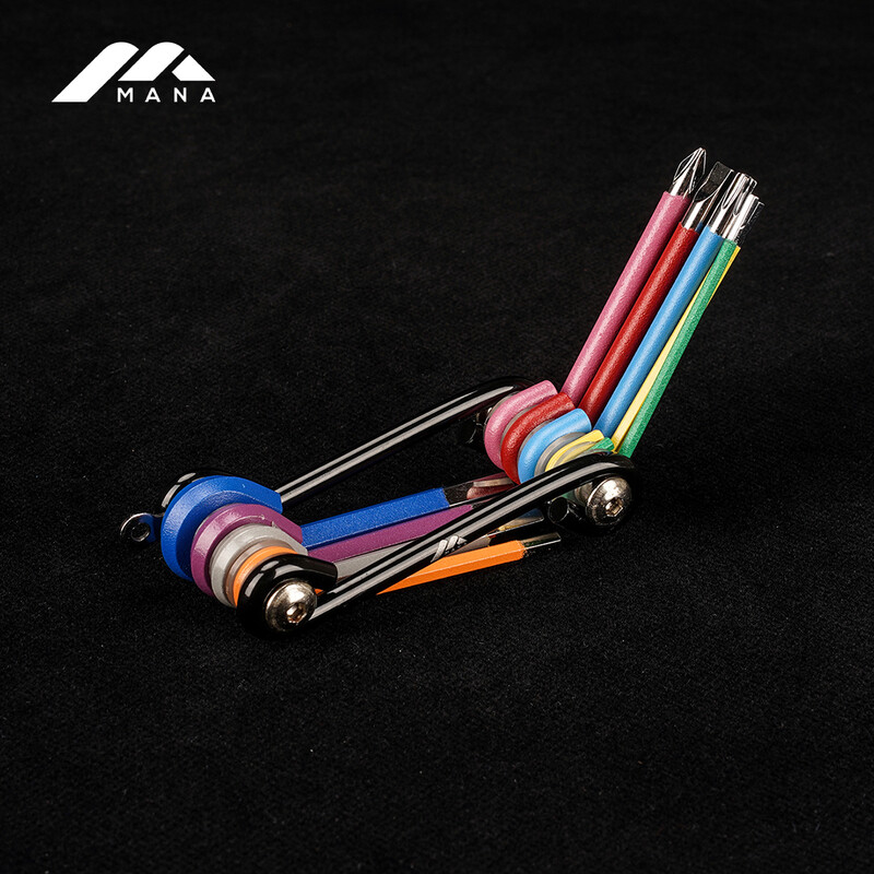 MANA alati za bicikle - 9 u 1 lagani i prijenosni za bicikle - prikladni za biciklizam, kampiranje, ribolov, svakodnevnu upotrebu