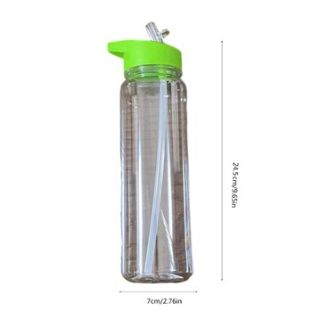 Αθλητικά μπουκάλια νερού LeakProof Clear Plastic Bottles for Cyclings Hikings Campin