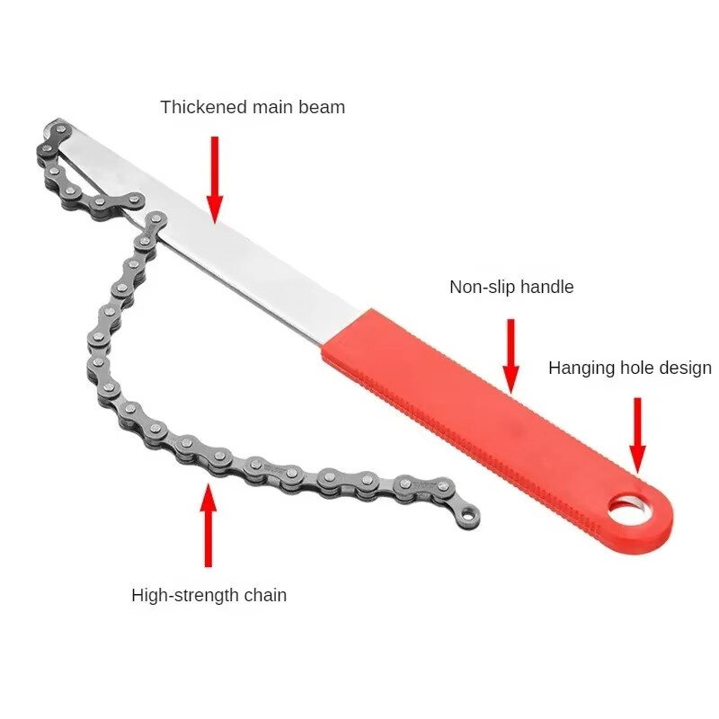 Dviračio smagračio nuėmimo įrankių rinkinys su kasetiniu veržliarakčiu 12 dantų MTB kasetės žvaigždutės nuėmimo veržliarakčiu Nešiojami dviračių remonto įrankiai