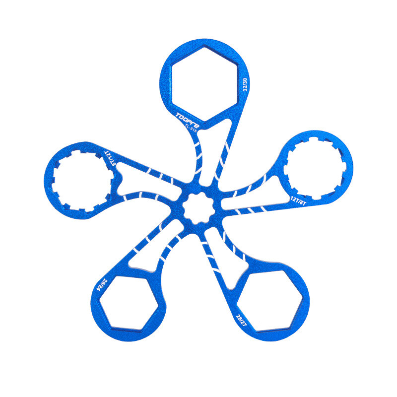 Toopre ključ za kapicu vilice za bicikl 8T 12T 24/26/27/28 mm za SUNTOUR XCR/XCT/XCM ključ za kapicu vilice za bicikl MTB Alat za popravak vilice za bicikl