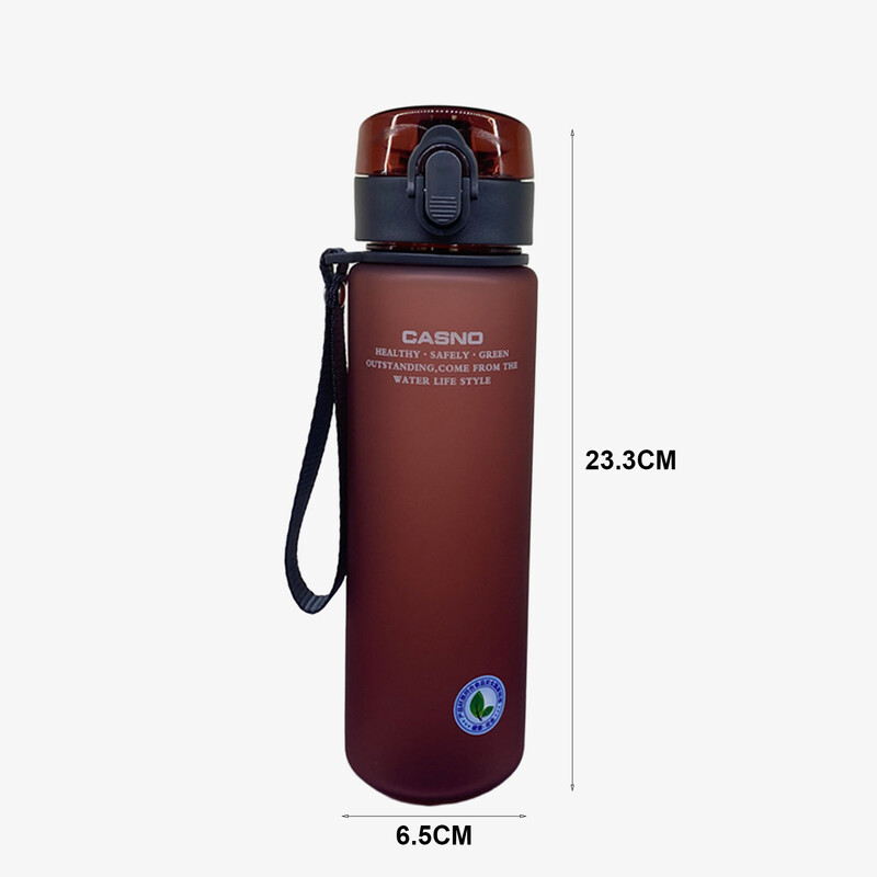 Riteņbraukšanas ūdens pudele 560 ml viegla, necaurlaidīga dzidra ūdens pudele riteņbraukšanas ceļojumiem pārgājieniem