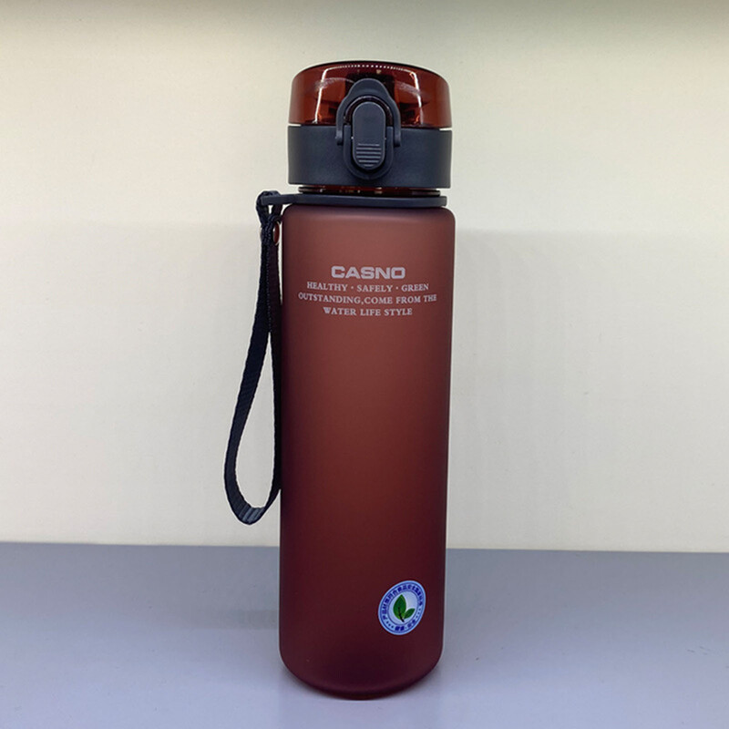 Riteņbraukšanas ūdens pudele 560 ml viegla, necaurlaidīga dzidra ūdens pudele riteņbraukšanas ceļojumiem pārgājieniem