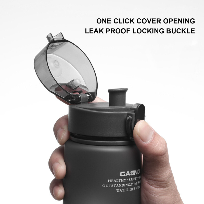 Riteņbraukšanas ūdens pudele 560 ml viegla, necaurlaidīga dzidra ūdens pudele riteņbraukšanas ceļojumiem pārgājieniem