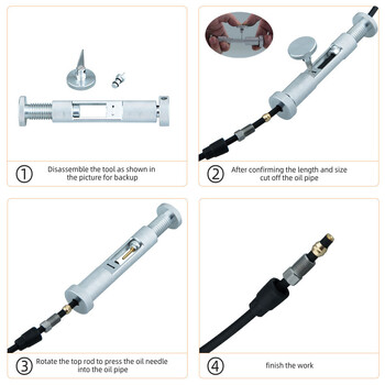 2024 NFOX 2 σε 1 Εργαλείο φρένων Εγκατάσταση πρέσας λαδιού βελόνας Εργαλεία συντήρησης κοπής Εργαλεία κοπής σωλήνα οδήγησης Πένσα καλωδίου ελιάς