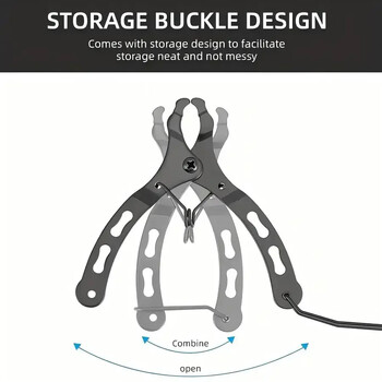 Yanbiguo Mini Bike Link Πένσα Πόρπης αλυσίδας ποδηλάτου, Εργαλείο εγκατάστασης ποδηλασίας, Κλειδί γρήγορης αποδέσμευσης Mountain Road