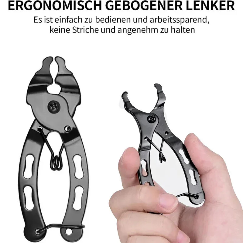 Yanbiguo Mini Bike Link Knaibles Velosipēdu ķēdes sprādzes knaibles, Riteņbraukšanas uzstādīšanas rīks, Kalnu ceļa ātrās noņemšanas uzgriežņu atslēga