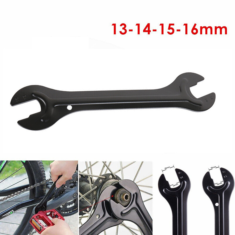 1gab velosipēda galvas atvērtā gala ass rumbas konusa uzgriežņu atslēga Tērauda remonta atslēga velosipēda noņemšanas remonta instrumenti 13/14/15/16mm