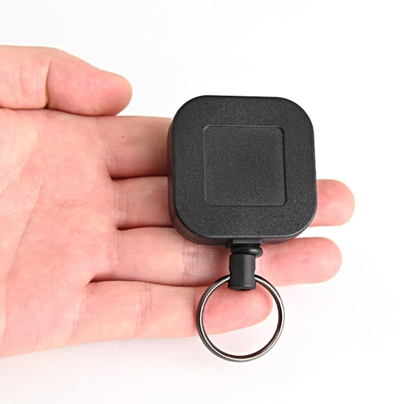 Stiepļu virves āra gredzens, atgriešanās izvelkama ķēde kempinga teleskopiska apzagšanas ķēdes turētāja taktikas atslēgas piekariņš