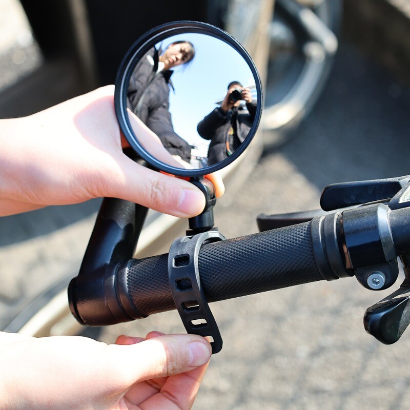 Universāls velosipēda spoguļa stūres atpakaļskata spogulis velosipēda motociklam 360 griešanās regulējama riteņbraukšanai Velosipēdu spogulis