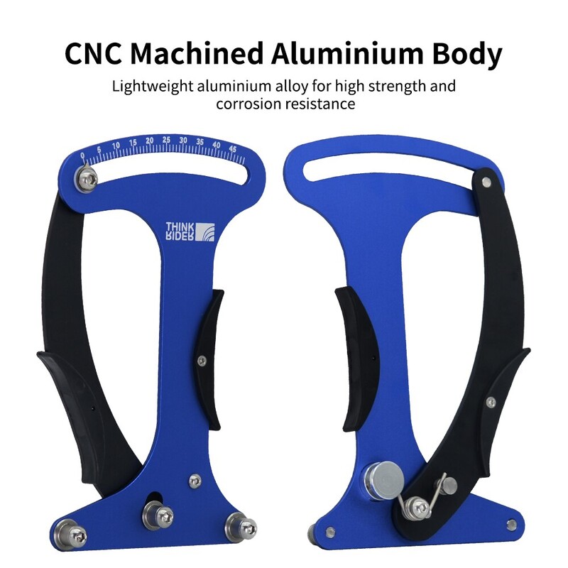 ThinkRider velosipēda instrumenta spieķu spriegojuma mērītājs MTB šosejas velosipēdu riteņu spieķu pārbaudītājam Uzticams indikators, precīzs un stabils CNC