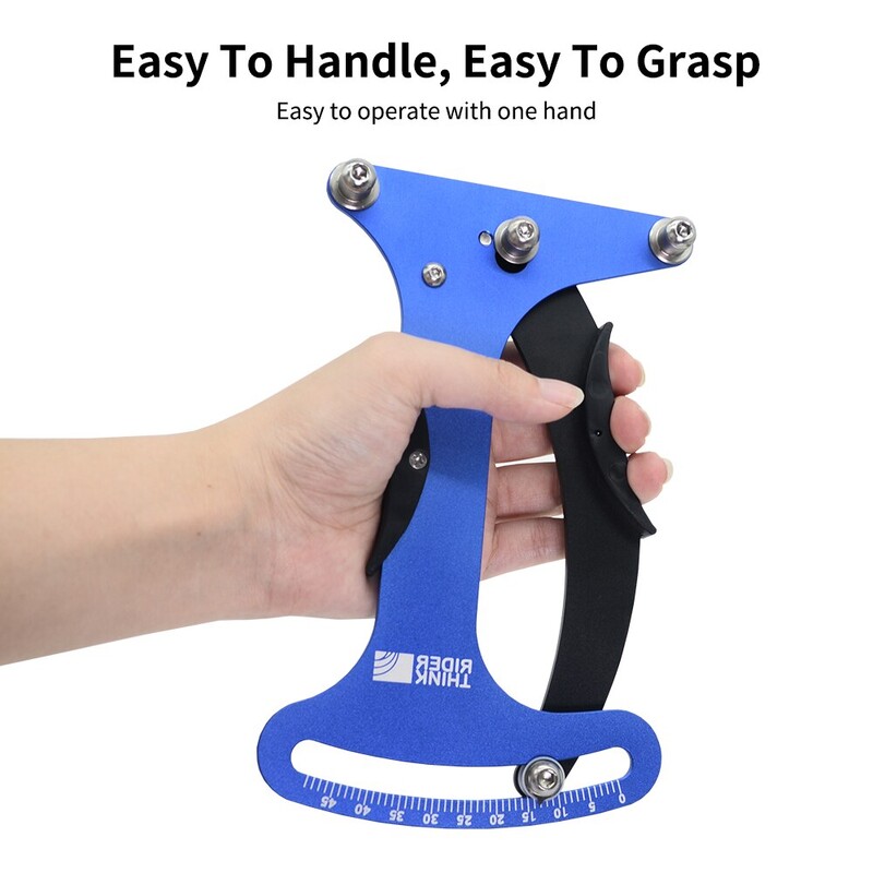 ThinkRider velosipēda instrumenta spieķu spriegojuma mērītājs MTB šosejas velosipēdu riteņu spieķu pārbaudītājam Uzticams indikators, precīzs un stabils CNC