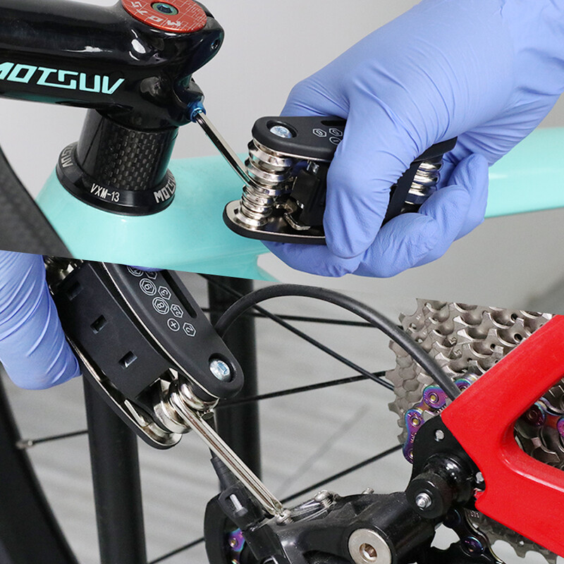 VXM velosipēda daudzfunkcionāls rīks 16 vienā kabatas mini remonta rīks pārnēsājams velosipēda skrūvgrieža remonts riteņbraukšanas instrumenta piederumu daļas