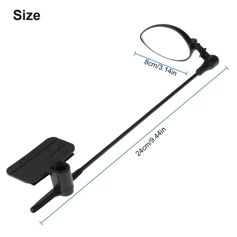 Retrovizor za biciklističku kacigu, širokokutno podesivo 360 stupnjeva, lagano ogledalo za vožnju bicikla Dodaci za retrovizore za bicikle