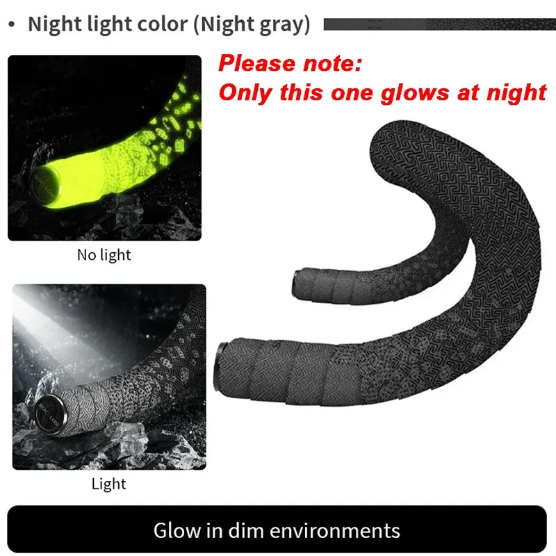 BUCKLOS šosejas velosipēdu stūres lente pret slīdēšanu roktura jostas siksnas PU EVA velosipēda stūres lente amortizējoša riteņbraukšanas stieņa lente