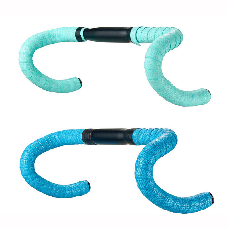 Krāsainas šosejas velosipēda stūres lentes riteņbraukšanas roktura jostas siksnas EVA PU lentes pretvibrācijas sacīkšu velosipēda roktura lentes lentes korķa apvalks