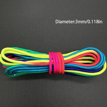 Rainbow Rope 7 Strands 5m/10m/31m,2mm/3mm/4mm Διάμετρος Parachute Rope Climbing Camping Survival Gear ParachuteRope Bracelet