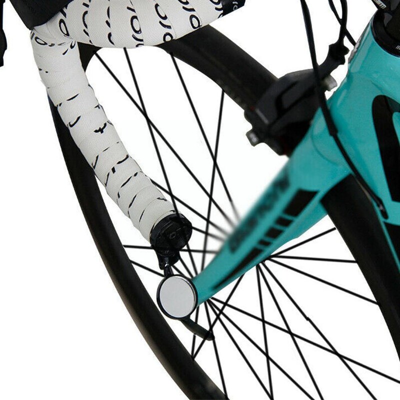 Regulējams mini velosipēda atpakaļskata spogulis šosejas velosipēda stūrei Elastīgs drošs atpakaļskata atpakaļskata spogulis velosipēda spogulis