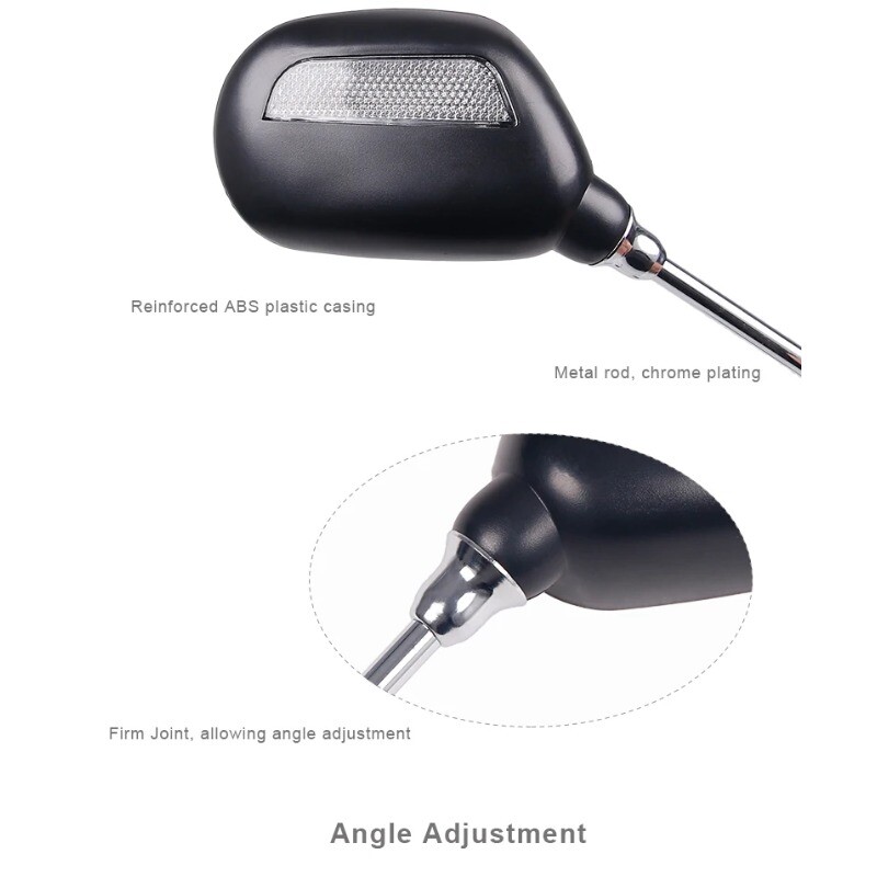 2gab velosipēda atpakaļskata spoguļa atstarotāja leņķis regulējams kreisais labais spoguļi āra drošība braukšanas velosipēda rokturis atpakaļskata spogulis