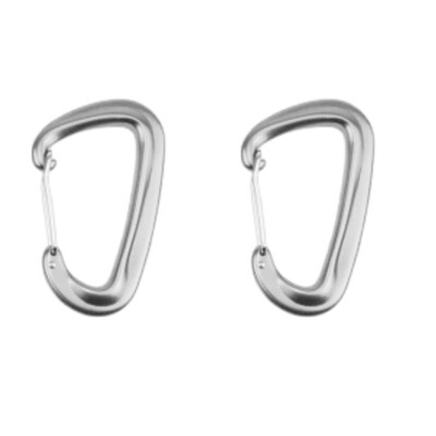 1PCS Издръжлив 12KN D Карабинер Ключ Алуминиева телена врата Пружинна скоба Заключваща раница Хамак Къмпинг Туризъм Катерачна екипировка