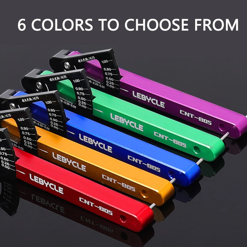 LEBYCLE MTB velosipēdu ķēdes nodiluma indikatora mērītāja saites pārbaudītājs alumīnija sakausējuma šosejas velosipēdu remonts Precīzi daudzfunkcionāli instrumenti