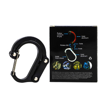 Hybrid Gear Clip Carabiner Περιστρεφόμενος γάντζος κλιπ που δεν κλειδώνει Ισχυρά κλιπ για κάμπινγκ ψάρεμα Πεζοπορία Ταξίδι σακίδιο σακίδιο εξωτερικού χώρου