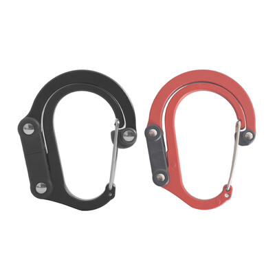 Clip pentru echipament hibrid Carabinier Clip cu cârlig rotativ Clipuri puternice care nu se blochează pentru camping, pescuit, drumeții, rucsac de călătorie, gadget în aer liber