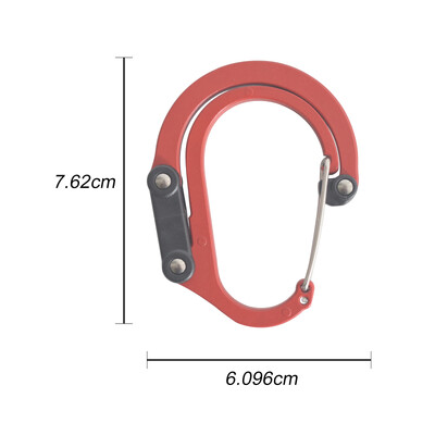 Clip pentru echipament hibrid Carabinier Clip cu cârlig rotativ Clipuri puternice care nu se blochează pentru camping, pescuit, drumeții, rucsac de călătorie, gadget în aer liber