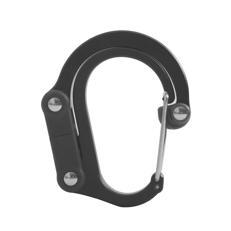 Clip pentru echipament hibrid Carabinier Clip cu cârlig rotativ Clipuri puternice care nu se blochează pentru camping, pescuit, drumeții, rucsac de călătorie, gadget în aer liber